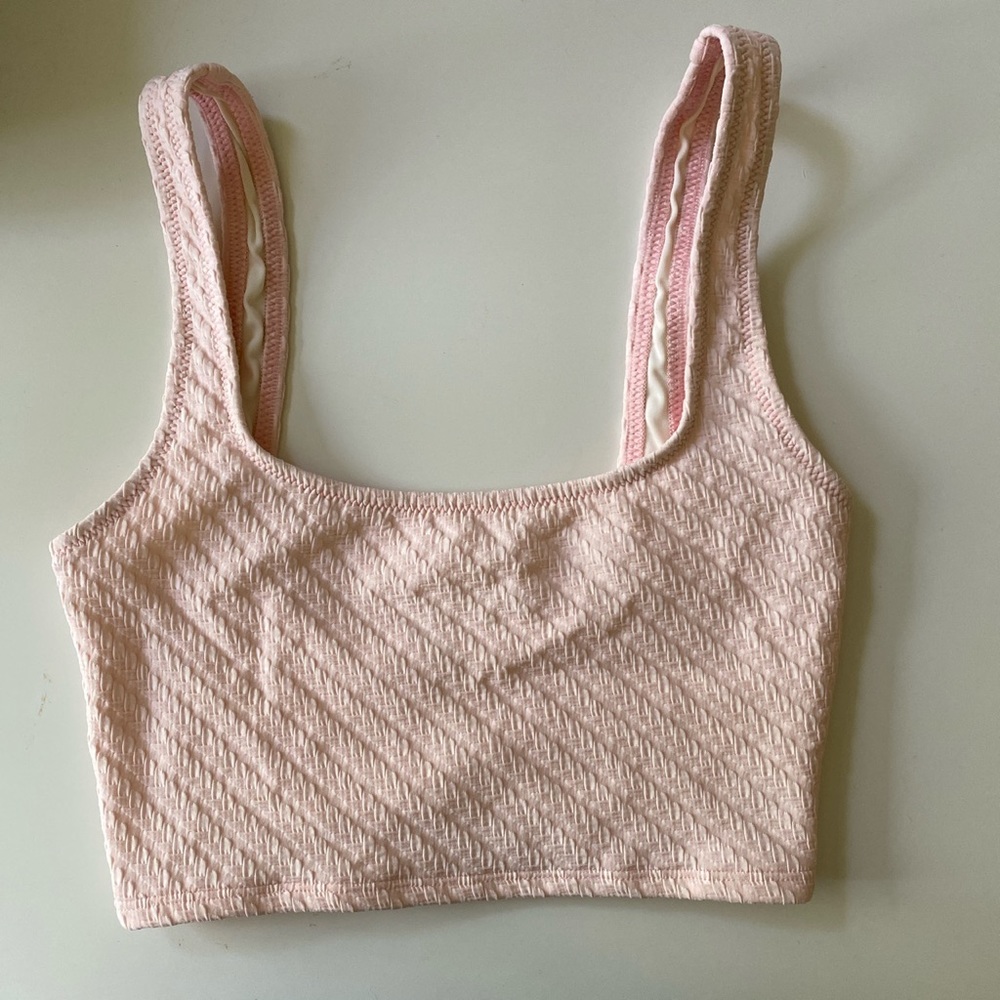 Soli & Striped bikini top